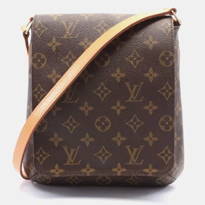 Pre-owned Louis Vuitton Brown Monogram Canvas Musette Salsa Short Strap Shoulder Bag