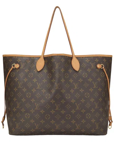 Louis Vuitton Brown Monogram Canvas Neverfull Mm (authentic Pre-loved)