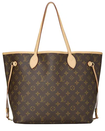 Louis Vuitton Brown Monogram Canvas Neverfull Mm (authentic Pre-loved)