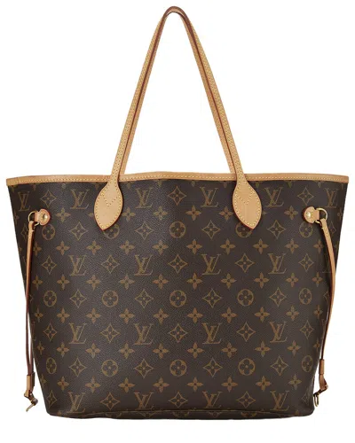 Louis Vuitton Brown Monogram Canvas Neverfull Mm (authentic Pre-loved)