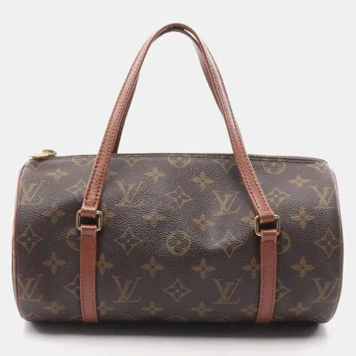 Pre-owned Louis Vuitton Brown Monogram Canvas Old Papillon 26