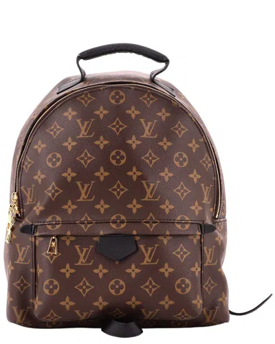 Pre-owned Louis Vuitton Brown Monogram Canvas Palm Springs Backpack Mm (authentic Pre-loved)