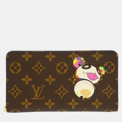 Pre-owned Louis Vuitton Monogram Panda Porte Monnaie Zip Wallet