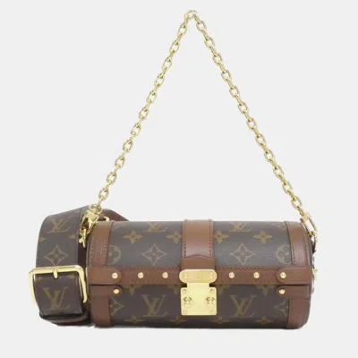 Pre-owned Louis Vuitton Brown Monogram Canvas Papillon Trunk Shoulder Bag