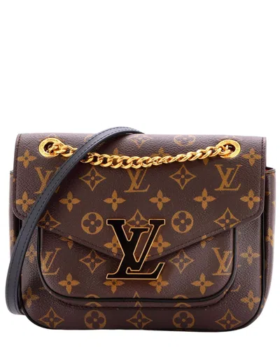 Pre-owned Louis Vuitton Brown Monogram Canvas Passy (authentic Pre-loved)