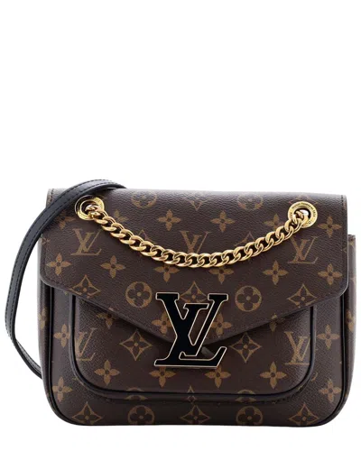 Pre-owned Louis Vuitton Brown Monogram Canvas Passy (authentic Pre-loved)