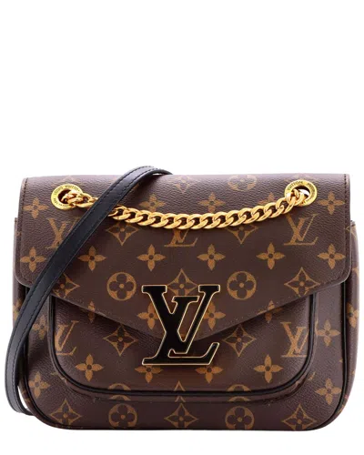 Pre-owned Louis Vuitton Brown Monogram Canvas Passy (authentic Pre-loved)