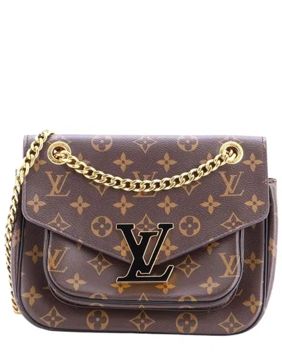 Pre-owned Louis Vuitton Brown Monogram Canvas Passy (authentic Pre-loved)