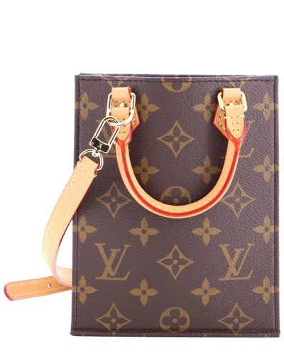 Louis Vuitton Brown Monogram Canvas Petit Sac Plat (authentic Pre-loved)