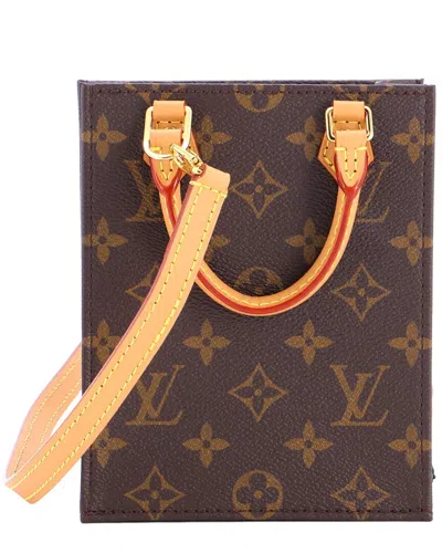Louis Vuitton Brown Monogram Canvas Petit Sac Plat (authentic Pre-loved)