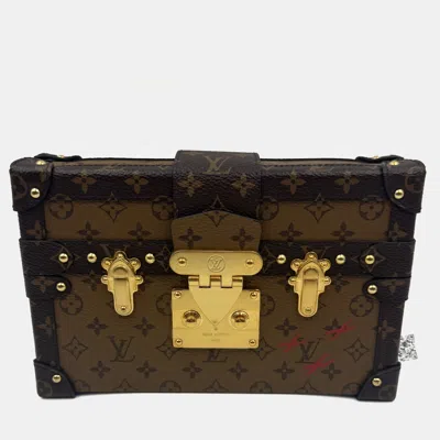 Pre-owned Louis Vuitton Brown Monogram Canvas Petite Malle Bag