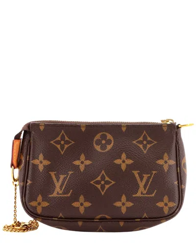 Louis Vuitton Brown Monogram Canvas Pochette Accessoires Mini (authentic Pre-  Loved)