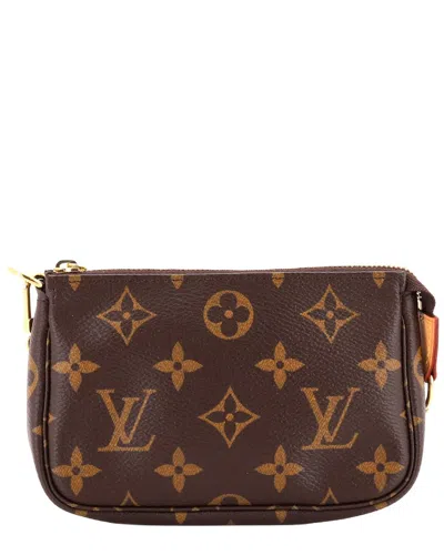 Louis Vuitton Brown Monogram Canvas Pochette Accessoires Mini (authentic Pre-loved)