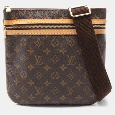 Pre-owned Louis Vuitton Monogram Leather Pochette Bosphorele Crossbody Bag