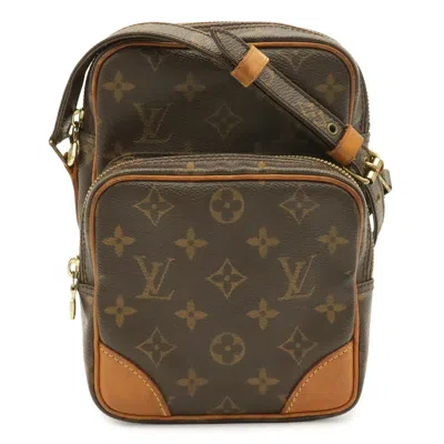 Pre-owned Louis Vuitton Brown Monogram Canvas Pochette Shoulder Bag ()
