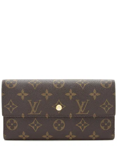 Pre-owned Louis Vuitton Brown Monogram Canvas Porte Tresor International Wallet  (authentic Pre-loved)