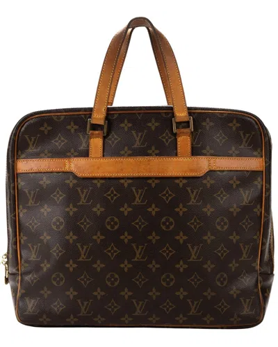 Pre-owned Louis Vuitton Brown Monogram Canvas Porte-documents Pegase (authentic Pre-  Loved)