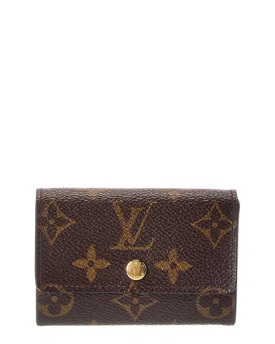 Pre-owned Louis Vuitton Brown Monogram Canvas Porte-monnaie Coin Purse (authentic Pre-  Loved)