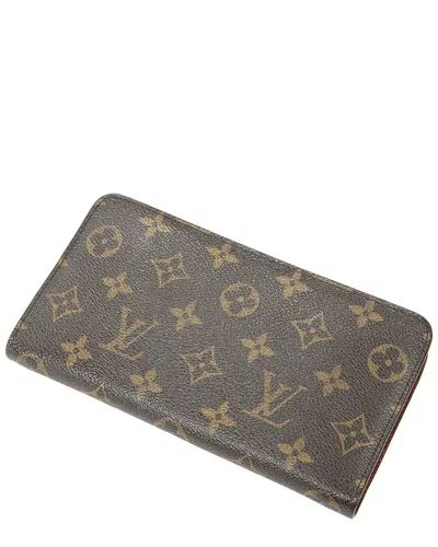 Louis Vuitton Brown Monogram Canvas Porte-monnaie Zip (authentic Pre-loved)