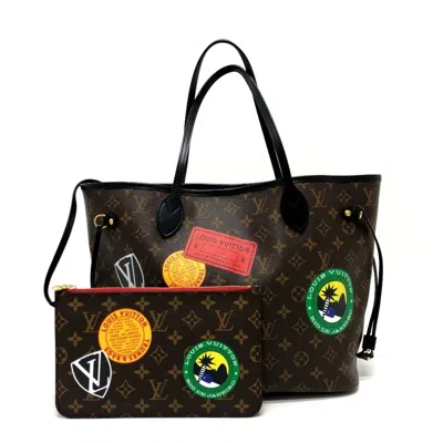 Pre-owned Louis Vuitton Brown Monogram Canvas Pouch Tote Bag ()