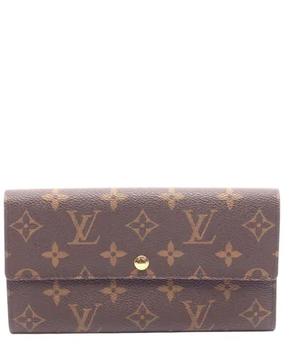 Louis Vuitton Brown Monogram Canvas Pvc Long Wallet (authentic Pre-loved)