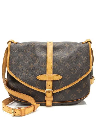 Pre-owned Louis Vuitton Brown Monogram Canvas Saumur 30 Messenger (authentic Pre-loved)