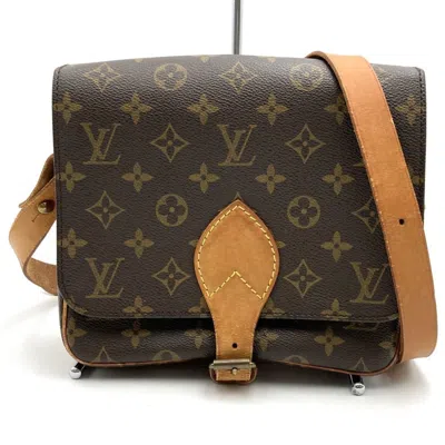 Pre-owned Louis Vuitton Brown Monogram Canvas Shoulder Bag ()