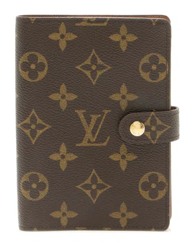 Pre-owned Louis Vuitton Brown Monogram Canvas Small Ring Agenda Cover (authentic Pre-  Loved)