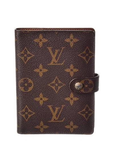 Pre-owned Louis Vuitton Brown Monogram Canvas Small Ring Agenda Cover (authentic Pre-  Loved)