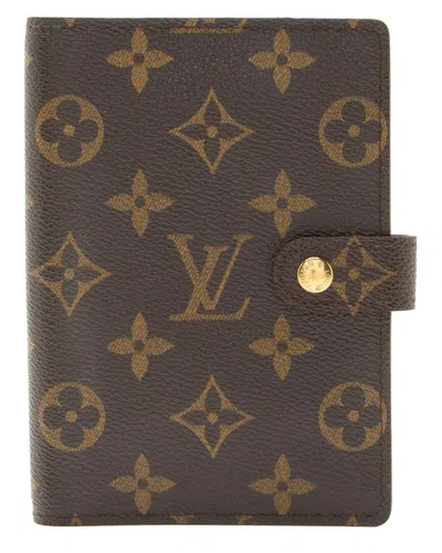Pre-owned Louis Vuitton Brown Monogram Canvas Small Ring Agenda Cover (authentic Pre-  Loved)
