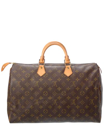 Pre-owned Louis Vuitton Brown Monogram Canvas Speedy 40 (authentic Pre-loved)