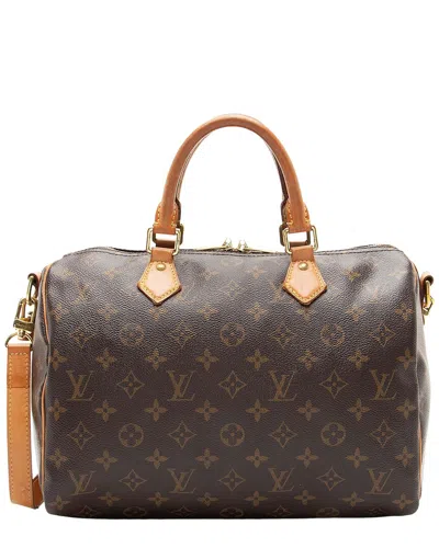 Pre-owned Louis Vuitton Brown Monogram Canvas Speedy Bandouliere 30 (authentic Pre-  Loved)