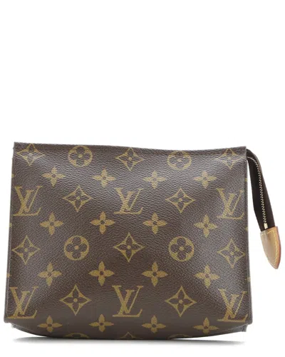 Pre-owned Louis Vuitton Brown Monogram Canvas Toiletry Pouch 19 (authentic Pre-loved)