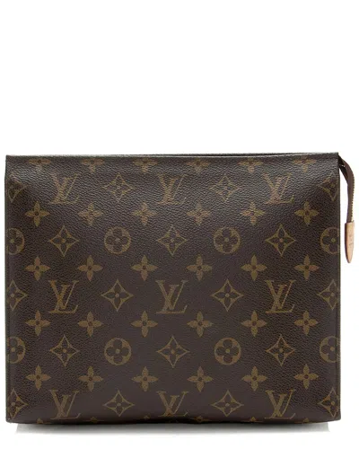 Pre-owned Louis Vuitton Brown Monogram Canvas Toiletry Pouch 26 (authentic Pre-loved)