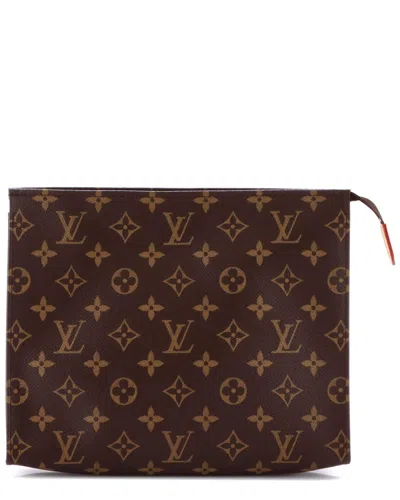 Pre-owned Louis Vuitton Brown Monogram Canvas Toiletry Pouch 26 (authentic Pre-loved)