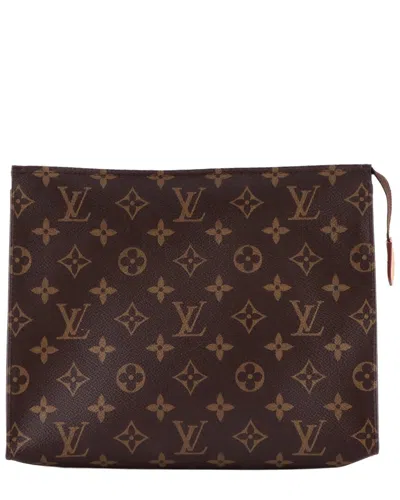 Pre-owned Louis Vuitton Brown Monogram Canvas Toiletry Pouch 26 (authentic Pre-loved)