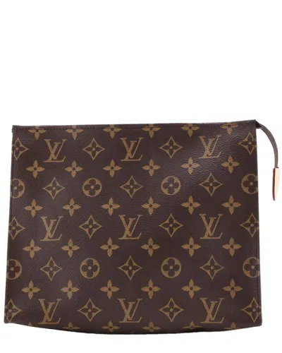 Pre-owned Louis Vuitton Brown Monogram Canvas Toiletry Pouch Nm (authentic Pre-loved)