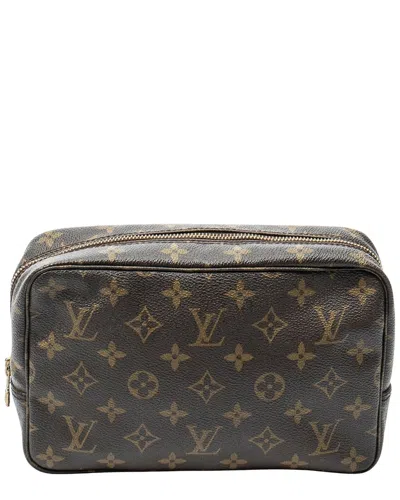 Pre-owned Louis Vuitton Brown Monogram Canvas Toiletry Pouch Pm (authentic Pre-loved)