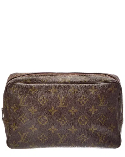 Louis Vuitton Brown Monogram Canvas Trousse Cometic Case (authentic Pre-loved)