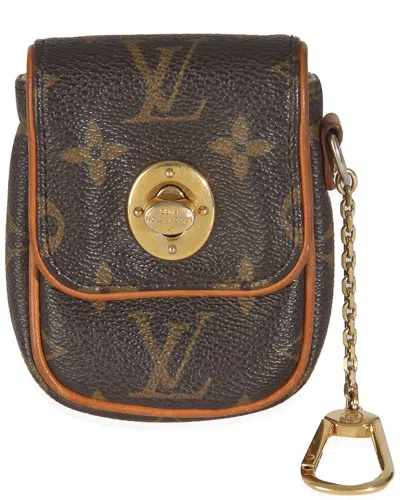 Pre-owned Louis Vuitton Brown Monogram Canvas Tulum Pochette (authentic Pre-loved)