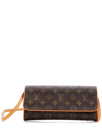 Pre-owned Louis Vuitton Brown Monogram Canvas Twin Gm (authentic Pre-loved)
