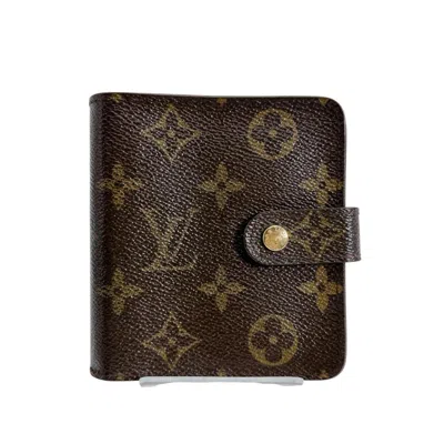Pre-owned Louis Vuitton Brown Monogram Canvas Wallet (bi-fold) ()
