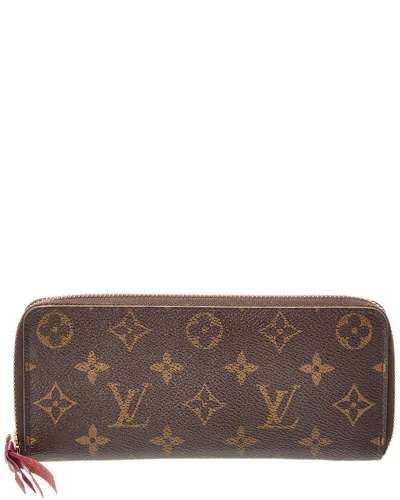 Pre-owned Louis Vuitton Brown Monogram Canvas Zip Around Wallet (authentic Pre-loved)