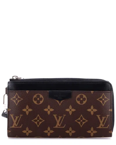 Pre-owned Louis Vuitton Brown Monogram Canvas Zippy Dragonne Wallet Macassar (authentic  Pre-loved)