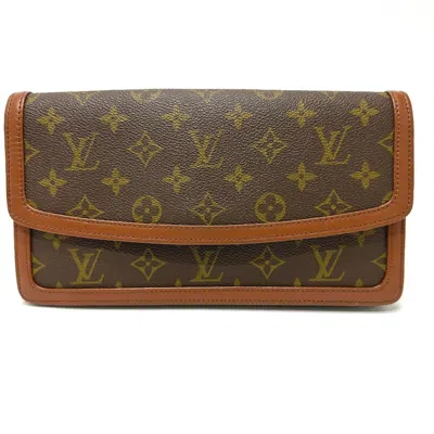 Pre-owned Louis Vuitton Brown Monogram Clutch Bag Pochette ()