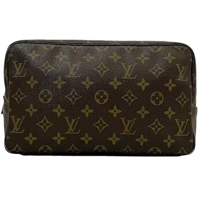 Pre-owned Louis Vuitton Brown Monogram Clutch Bag Pouch ()
