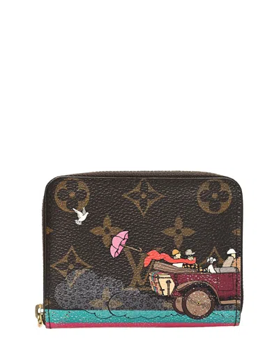 Pre-owned Louis Vuitton Christmas Canvas Coin Purse