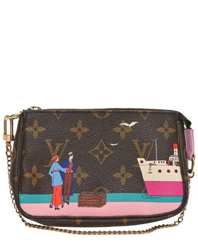 Pre-owned Louis Vuitton Christmas Mini Canvas Pochette