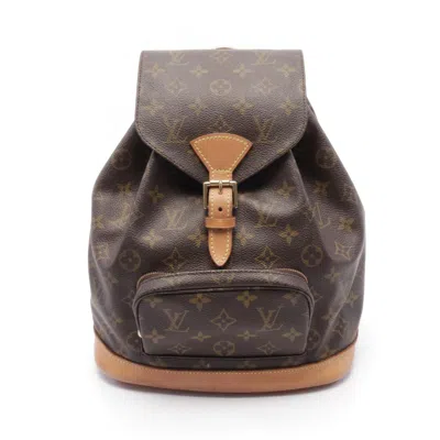 Pre-owned Louis Vuitton Brown Monogram Coated Canvas Backpack ()