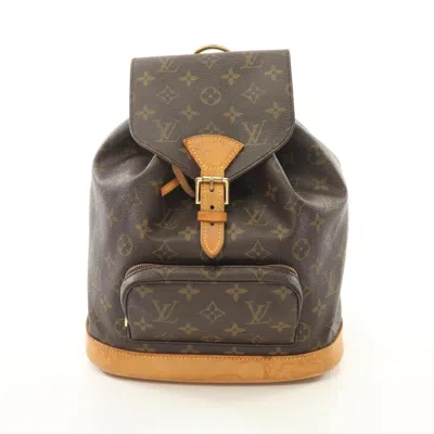 Pre-owned Louis Vuitton Brown Monogram Coated Canvas Backpack ()